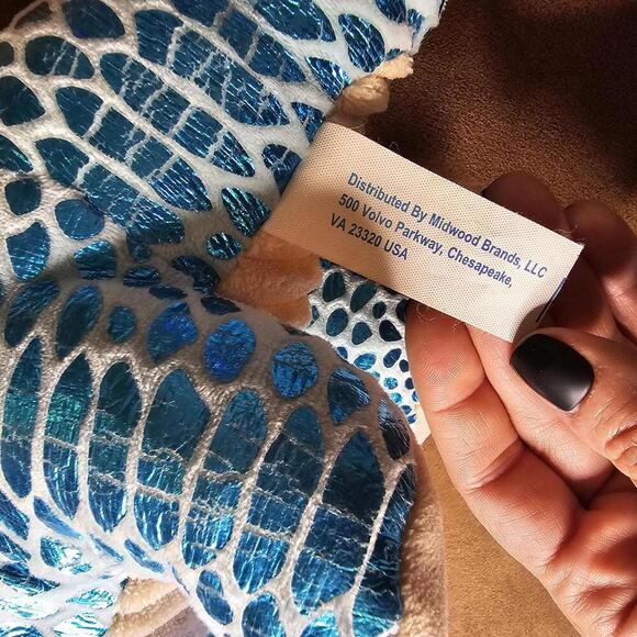 Blue Dinosaur Plush Stuffed Animal - Picture 2 of 3